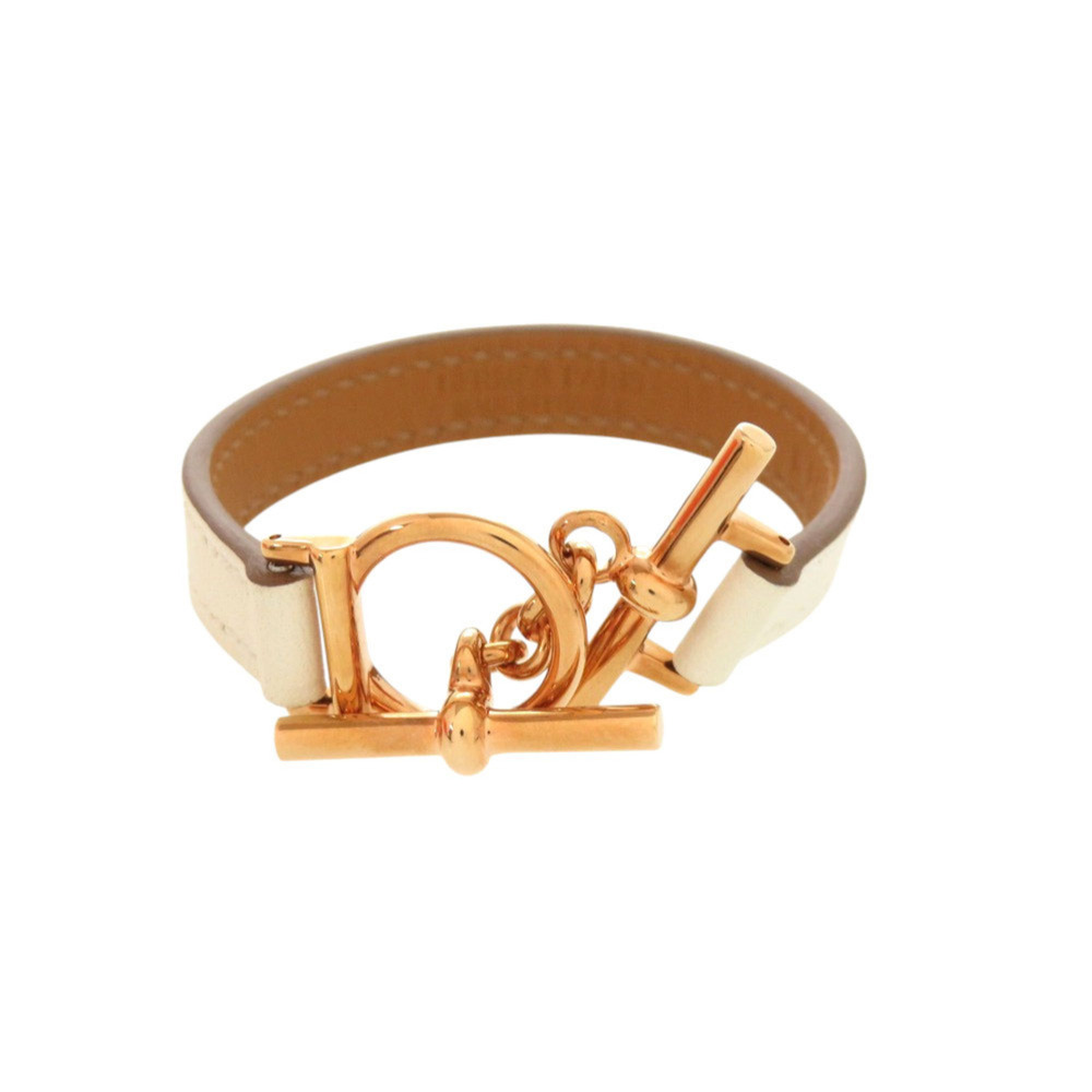 HERMES Cream Charm Bracelet